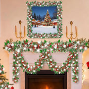 Christmas Tinsel Garland by Generic – Green, Polyethylene Terephthalate (PET), Model LCS250918JSNJR-618-01