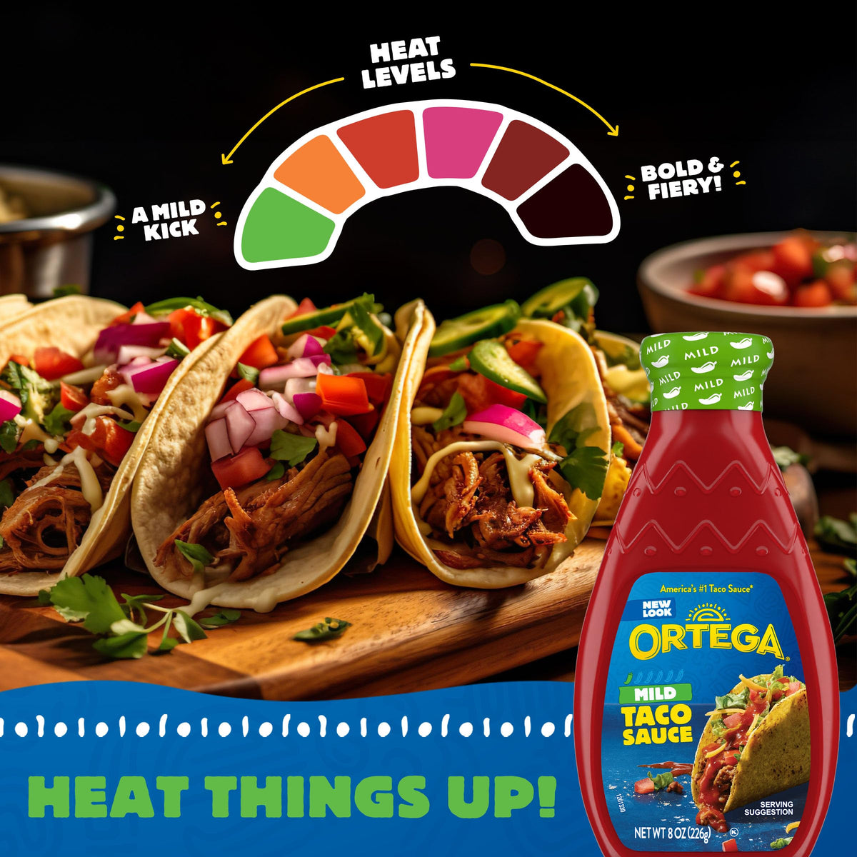 Ortega Original Mild / 16 Ounce (Pack of 1) / Mild Taco Sauce