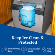 Ice Bucket by San Jamar – 6 Gallon, 13 1/4 x 16, 6.0 gallons, Plastic, Blue, Model SILD6000