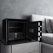 White Keypad Dark Interior Jewelry Safe by Barska – 1.01 cubic_feet, Alloy Steel, Black, Model AX12732
