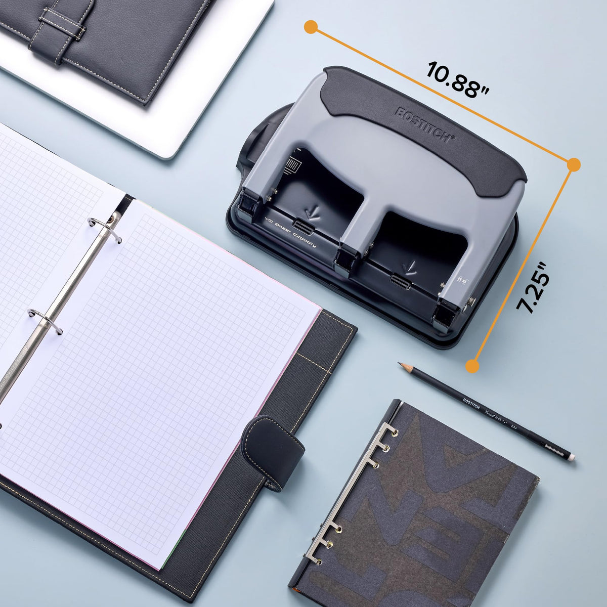 Bostitch Slate / 1 Pack / 1 Hole Punches