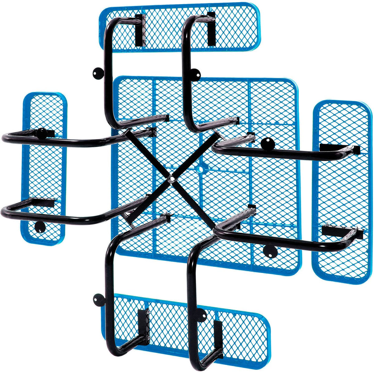 Global Industrial Blue / 81D x 81W x 29.5H in / Industrial Picnic Tables