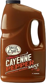 Sauce Craft Foodservice Sauces (Cayenne Pepper, 1 Gallon Pack of 2)