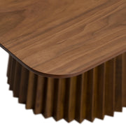 Platte - Mid-Century Modern Walnut Square Dining Table by Limari Home – Rubberwood, Walnut, Model LIM-85573