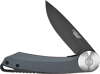 Camillus Cirque 7" Durable Corrosion-Resistant AUS-8 Stainless Steel Everyday Carry Folding Pocket Knife with G10 Handle and 2.75" Drop Point Blade
