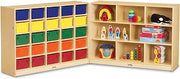Jonti-Craft 0322JC 20 Cubbie-Tray Triple Fold-n-Lock Storage Without Bins