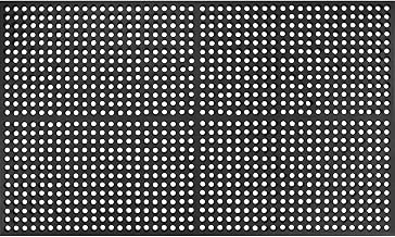 Global Industrial Drainage Mat, 3'W x 5'L, 1/2" Thick, Black
