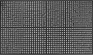 Global Industrial Drainage Mat, 3'W x 5'L, 1/2" Thick, Black