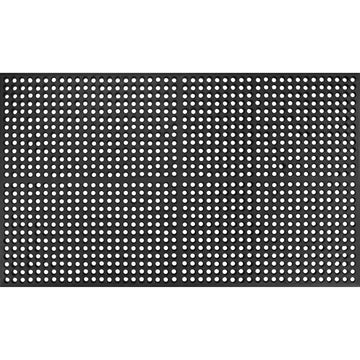 Drainage Mat by Global Industrial – Rubber, Black, Model 39378092030000500