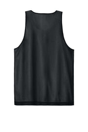PosiCharge Reversible Mesh Tank | Gym Fashion for Men & Women by SPORT-TEK – Large, Black/ White, Model ST5000