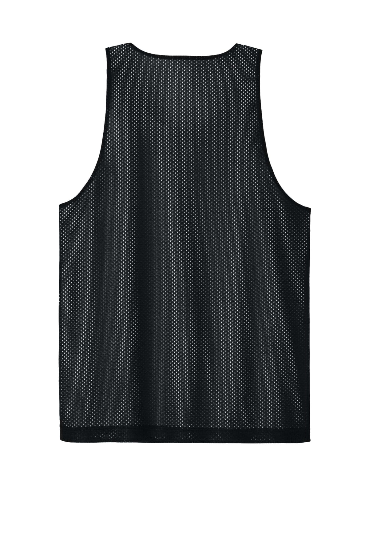 PosiCharge Reversible Mesh Tank | Gym Fashion for Men & Women by SPORT-TEK – Large, Black/ White, Model ST5000