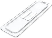 Carlisle FoodService Products CFS 10250U07 StorPlus Half Size Long Polycarbonate Universal Handled Food Pan Lid, Clear