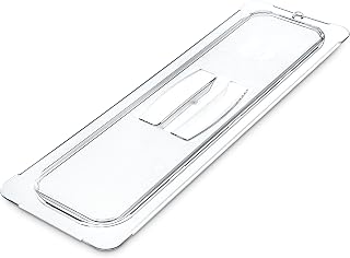 Carlisle FoodService Products CFS 10250U07 StorPlus Half Size Long Polycarbonate Universal Handled Food Pan Lid, Clear