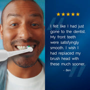 Electric Toothbrush Replacement Brush Heads by Oral-B – 1 Count (Pack of 2), Nylon, White, Pack of 2, Model CrossAction and Sensitive