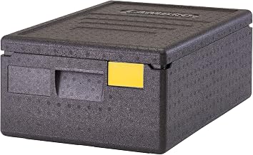 Cambro GoBox Insulated Lightweight Thermal Hot Box and Food Pan Carrier (4 Inch Deep) - Hotbox and Food Warmer for Catering & Transport - Top Load (Gray)