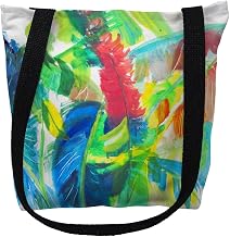 TY1113M 16 x 16 in. Abstract Palms Tote Bag - Medium