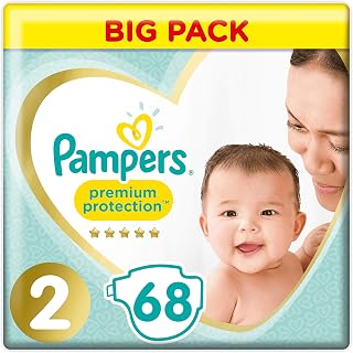 Pampers New Baby Nappy Size 2 (4-8 kg) - Jumbo Pack (x68 Nappies)