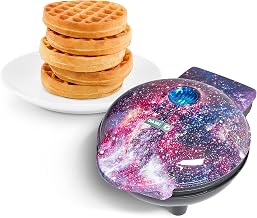 Dash Mini Waffle Maker, 4-Inch Nonstick Surface, Purple Galaxy Print