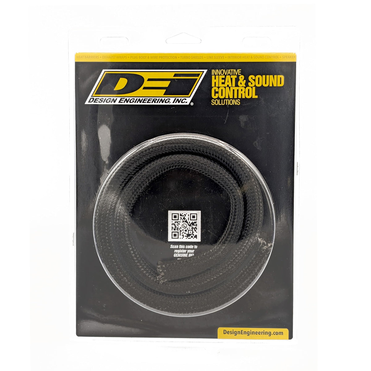 Design Engineering Black Titanium 0.5" ID x 3' / Black / 1 Cable Sleeves