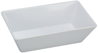 9 3/4" Rectangular Deep Plate by Yanco – Large, Melamine, White, Pack of 24, Model RM-610