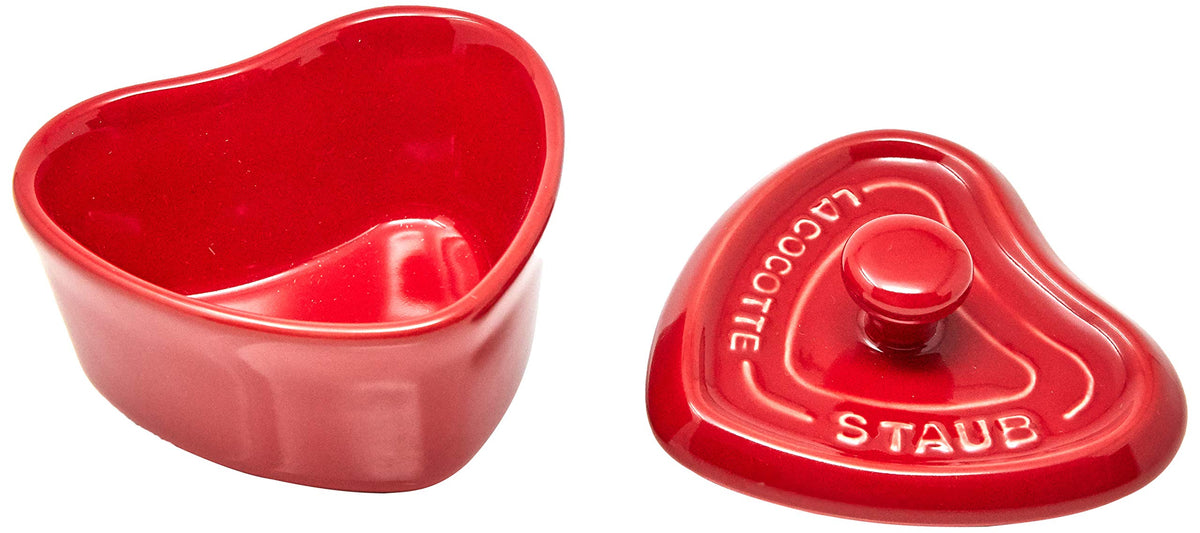 Mini Cocotte Ceramic by by STAUB – 11 cm, 0.25 quarts, Ceramic, red, Model RSTC201