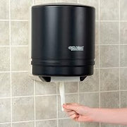 Global Industrial Plastic Center Pull Paper Towel Dispenser, 9" Roll, Smoke Gray/Beige