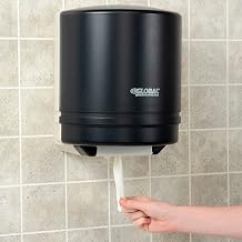 Global Industrial Plastic Center Pull Paper Towel Dispenser, 9" Roll, Smoke Gray/Beige