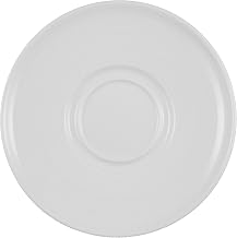 CB-2 Crystal Bay Saucer, 6", Bright White (Pack of 36)