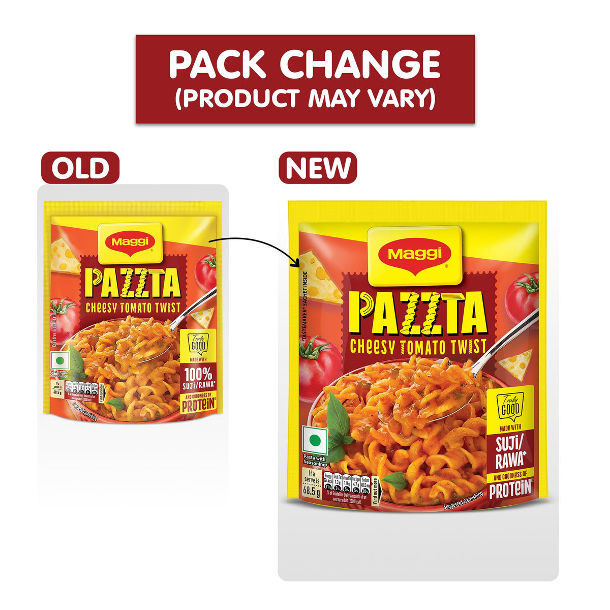 Nutri Licious Pazzta - Tomato Twist (64 g) by Maggi – 2.26 Ounce (Pack of 1), Model 8901058138245