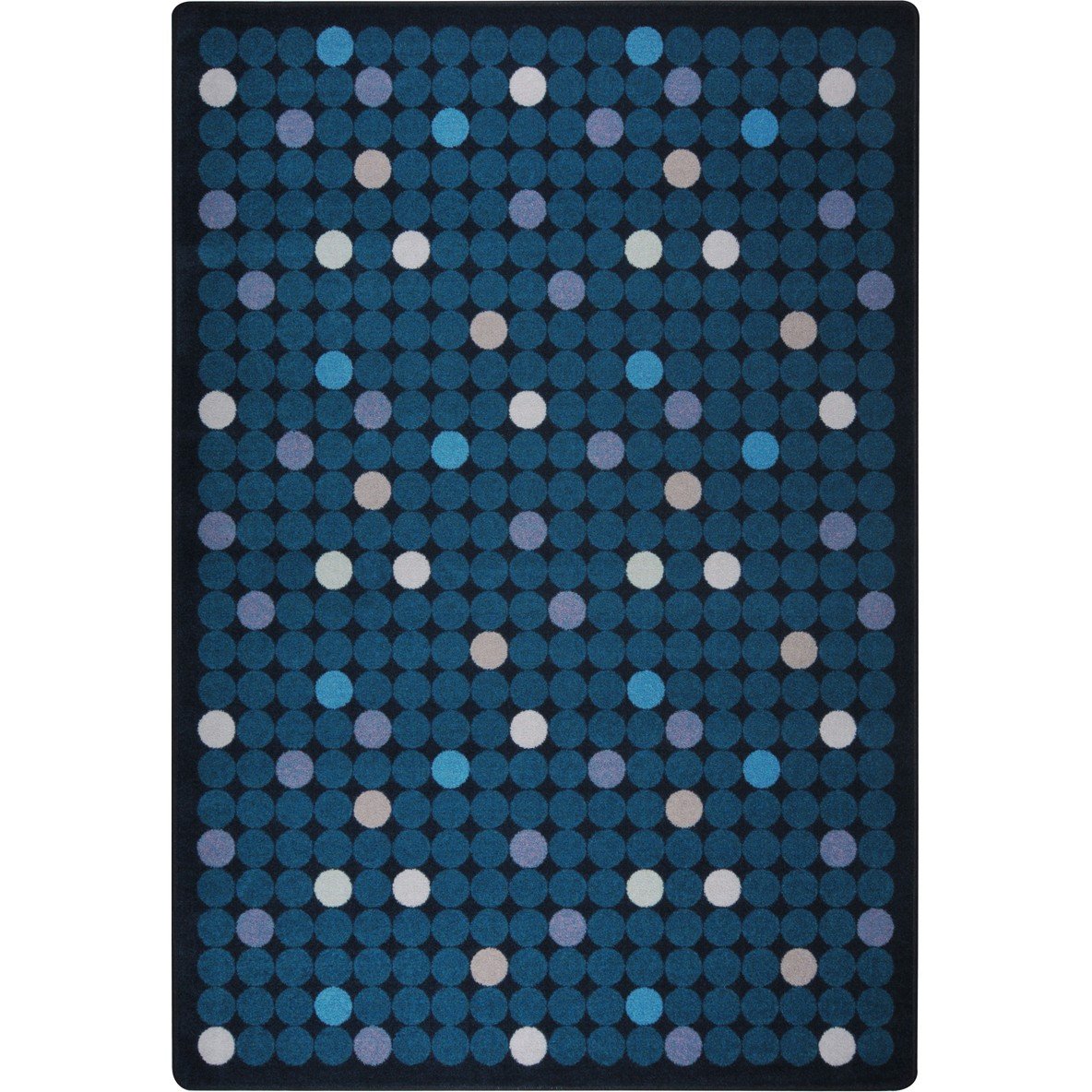 Playful Patterns Spot On Area Rug by Joy Carpets – 10'9" x 13'2" (Rectangular), Nylon, Seaside, Model 1748G-04