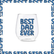 14oz Vino Best Dad Ever Series by TOSSWARE – 14oz, 14 fluid_ounces, Plastic, Best Dad Ever, Pack of 6