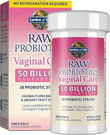 Garden of Life Raw Probiotics Vaginal Care - 50 Billion CFU - 38 Probiotic Strains - Supports Vaginal & Urinary Tract Health - Shelf Stable - 30 Vegetarian Capsules (Pack of 6)