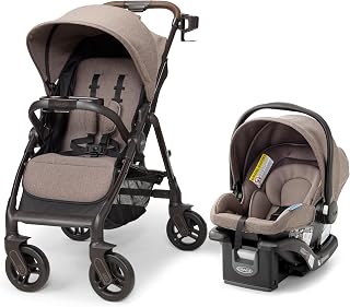 Graco Merge Travel System - Swivel Wheel Baby Stroller Car Seat Combo, Travel System Stroller with 360-Degree Rotating Wheels