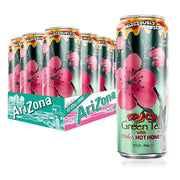AriZona Green Tea with Hot Honey / 22 Fl Oz (12 Pack) / 12 Iced Tea