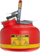 Justrite 14724 2 Gallon Capacity, 14 3/4" H | 12" O.D Polyethylene Disposal Can