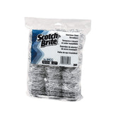 Stainless Steel Scrubber 84CC by Scotch-Brite – Stainless Steel, Silver, Pack of 72, Model 048011351266