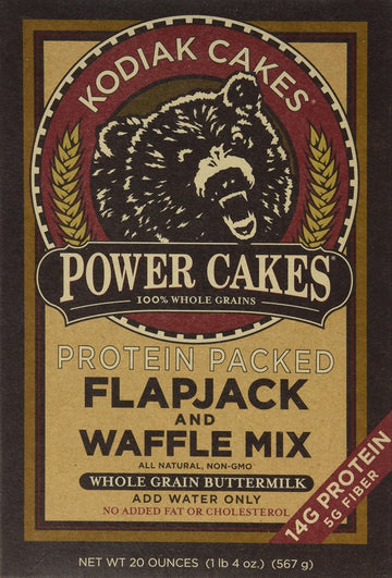 Power Cakes Flapjack and Waffle Mix 20 oz - 2 Pack by Kodiak Cakes – 20 Ounce (Pack of 2), Pack of 2