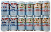 12 Pack Variety of Zero Calories, Sugar - Sparkling Splash Refresher 12oz Cans Rocket Freeze, Kiwi Watermelon, Blood Orange