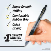 G2 Premium Gel Pens by PILOT – 4 Count (Pack of 1), Rubber, Black, Model 31254