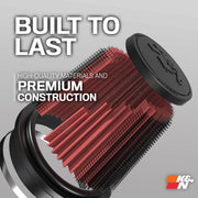 High-Flow Original Lifetime Universal Clamp-On Air Filter: High Performance by K&N – 6 In, Rubber, Model RU-5173