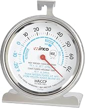 Winco 3" Dial Refrigerator/Freezer Thermometer