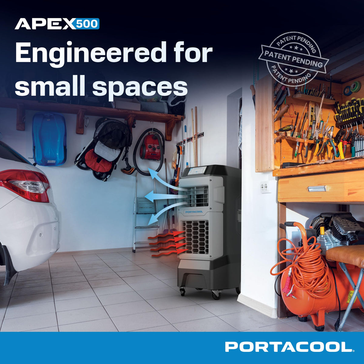Portacool 500 SQ. FT. / Gray / 1 Portable