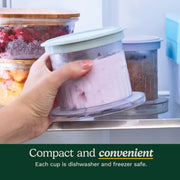 Cuisinart Dessert Cups, 2 Pack / 1-Pint / 1.0 pints Ice Cream Machine Accessories