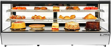 Migali C-88CTS-60 60” Wide Counter-Top Curved Glass Display Case Refrigerator