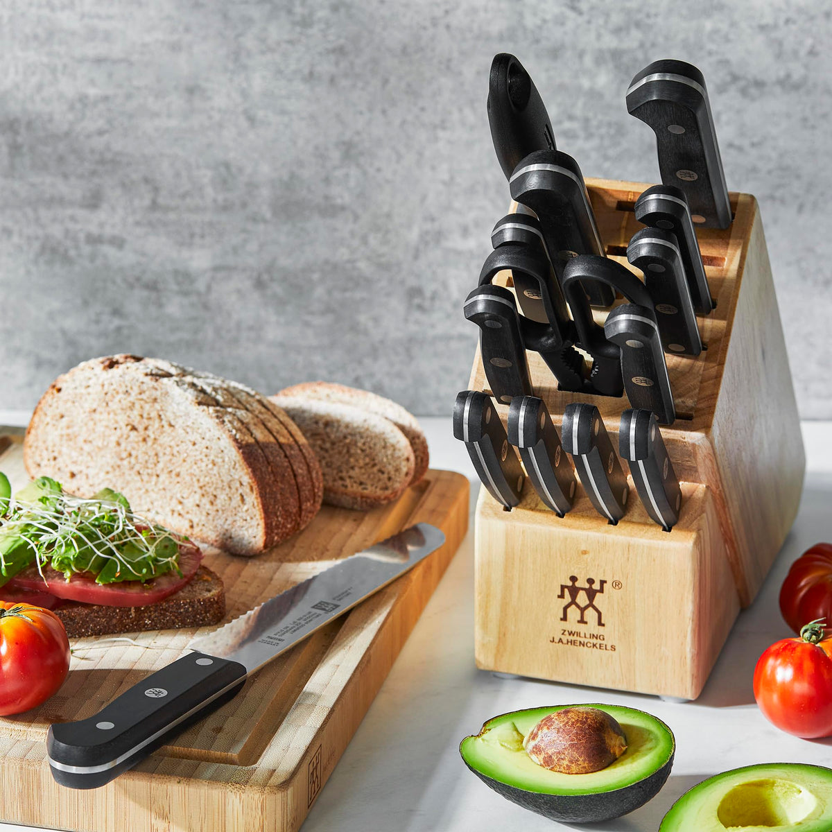 ZWILLING Gourmet 14-pc Knife Block Set by HENCKELS – 14-pc, Stainless Steel, Black, Pack of 14, Model 36131-006