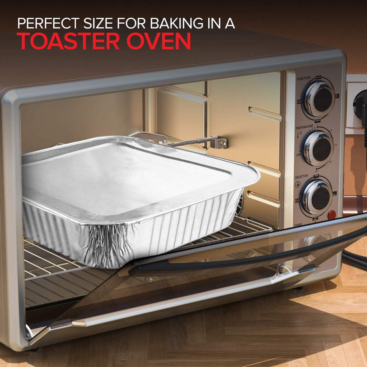 Stock Your Home 20 Pack / Silver / Pans W/Lids. Disposable Cookware