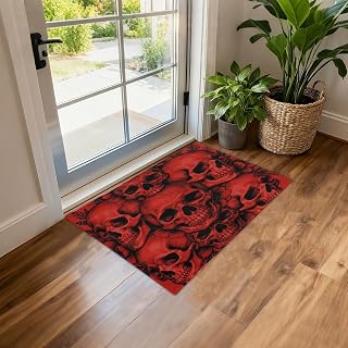JUNZAN Soft Faux Lambskin Plush Non Slip Rubber Back Floor Rug One Size