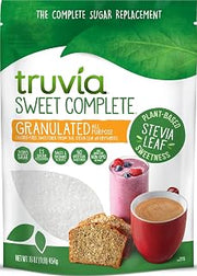 Truvia Sweetener Stevia Calorie Free, 16 Ounce | Stevia leaf & erythritol; 3/4 tsp = 2 tsp sugar; non-GMO, gluten-free, kosher; keto & diabetic; for baking, coffee