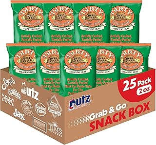 Dirty Potato Chips Dirty Chips Jalapeno Heat, 2-Ounce (Pack of 25)