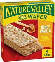 Nature Valley Honey Vanilla Crispy Creamy Wafer Bar, 5 ct, 6.5 oz
